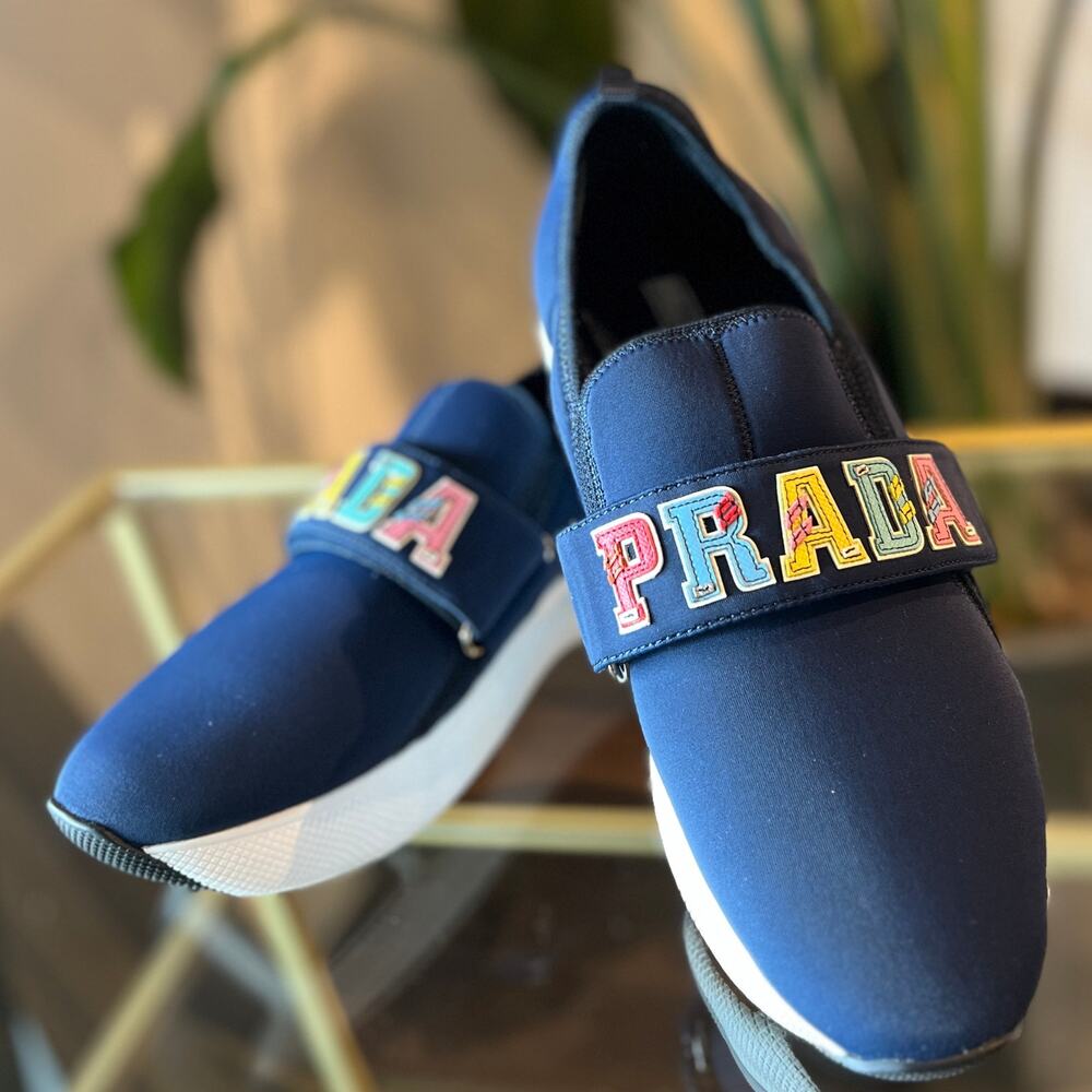 PRADA Flowered Move Sneakers SZ 40.5
